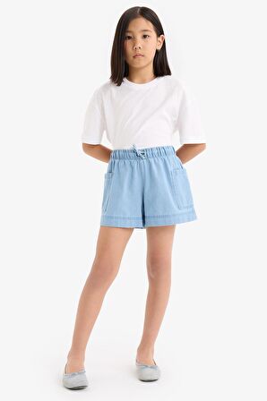 DeFacto Kız Çocuk Jean Şort B6574A825SMNM39