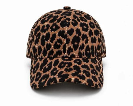 Leopar Desenli Şapka