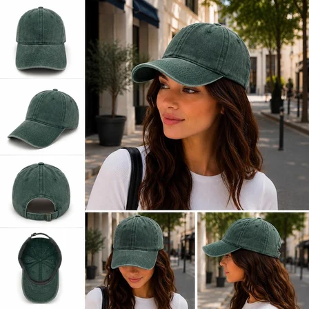 Hahi Unisex Yıkamalı Vintage Şapka