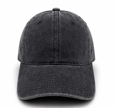 Gri Unisex Yıkamalı Vintage Şapka