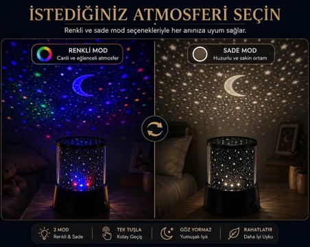 Ay Yıldızlı Gece Lambası