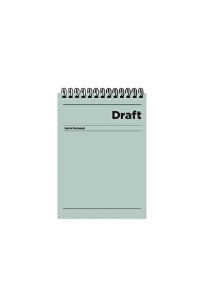 A6 Kareli Bloknot Draft - Yeşil