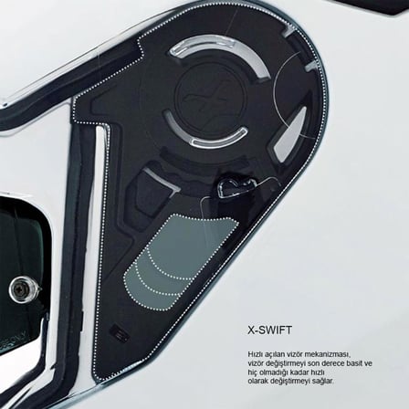 NEXX SX.100 SKYWAY MAT SİYAH GRİ KASK