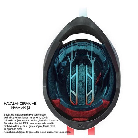 NEXX SX.100 SKYWAY MAT SİYAH GRİ KASK