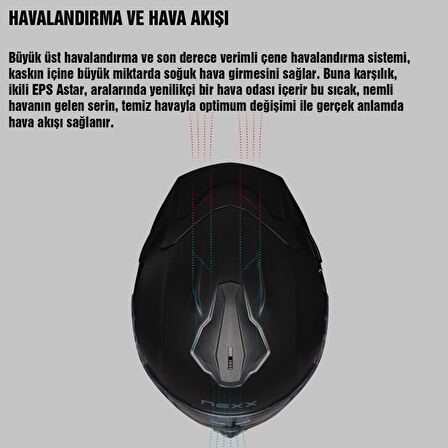 Nexx Y.100R Baron Kapalı Motosiklet Kaskı