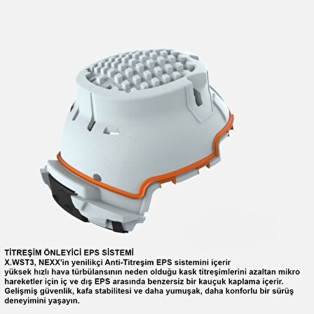 NEXX X.WST 3 FLUENCE MAT GRİ-NEON SARI KASK