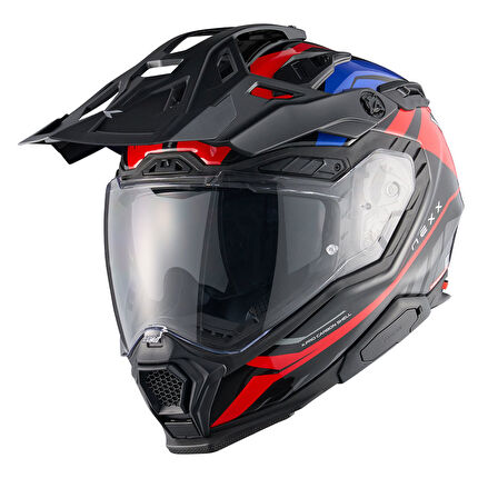 NEXX X.WED 3 GOBI KIRMIZI-MAVİ KASK