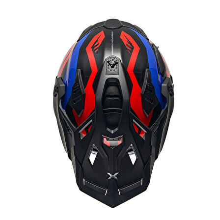 NEXX X.WED 3 GOBI KIRMIZI-MAVİ KASK