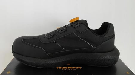 Toworkfor Zero All Black Fast Fit | S3S | SR | ESD Kompozit Burun İş Ayakkabısı