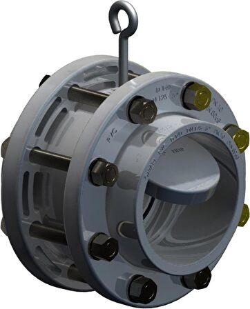 Nozbart Pvc Komple Tak-Çıkar Çalpara Çekvalf 125Mm