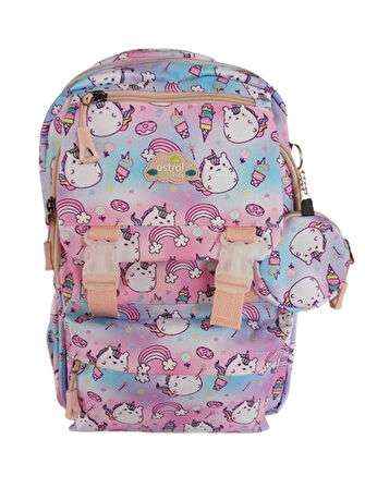 Astral Kids 3 Lü Set İlkokul Sırt Çantası Kız Desenli Çanta