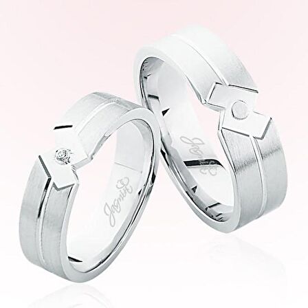 Beyaz Altın Alyans 5609