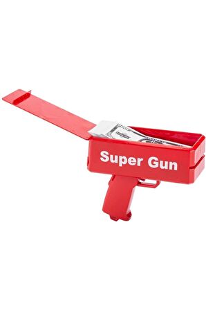 Super Money Gun Para Saçma Tabancası Kırmızı