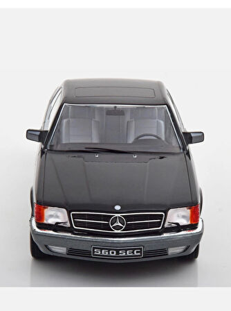 KKSCALE 1:18 Mercedes-Benz 560 SEC – C126 1985 Siyah - Limited Edition 1000 pcs-  Model Araba