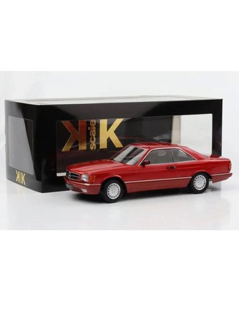 KK Scale 1:18 Mercedes-Benz 560 SEC Kırmızı Diecast Model Araba 
