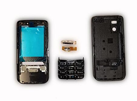 Nokia 5610 Kasa Kapak 5610 Siyah Orta Kasa Ön Kapak Arka Kapak Tuş Takımı