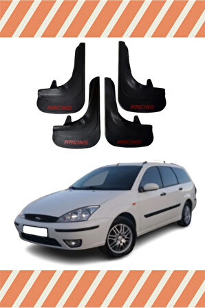 Ford Focus 1 Stw Racing yazılı 4’lü tozluk çamurluk paçalık dayanıklı