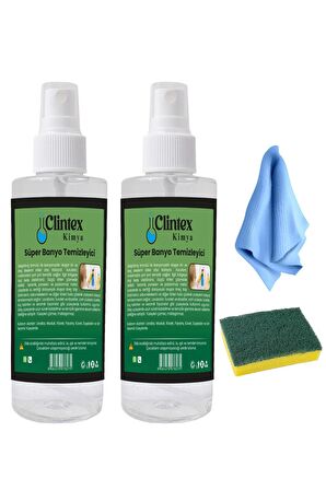 Clintex Kimya Süper Banyo Temizleyici Set 2x200 Ml