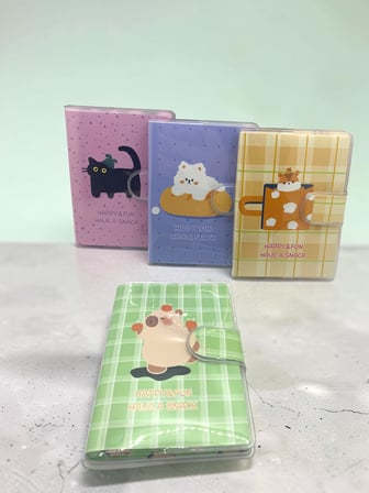 Happy & Fun Capybara A7 Not Defteri , Çıt Çıtlı Cep Defteri - Yeşil