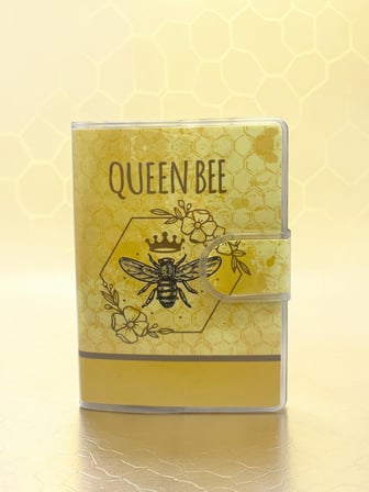Queen Bee A7 Not Defteri , Çıt Çıtlı Cep Defteri - Sarı