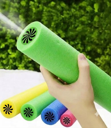 Figürlü Köpük Su Pompası Oyuncağı (33 cm) - Ahtapot - Yeşil