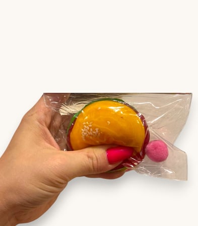 Moj moj Taba Squish Hamburger Sukuşi Yumuşak Stres Atıcı Oyuncak - 1 Adet