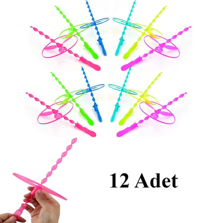 Dev Ufo Pervane Büyük Boy Uçan Daire Oyuncak - 12  Adet