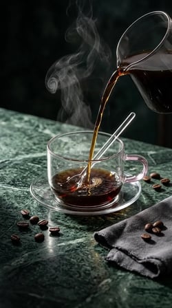 18 Parça Borosilikat Cam Nescafe ve Çay Takımı – 6 Kişilik Bardak, Tabak ve Kaşık Seti | MT-38
