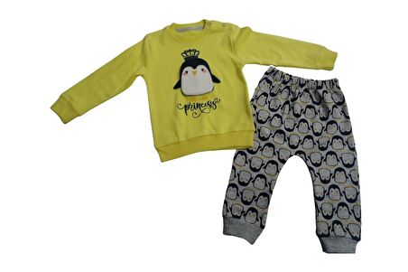 ADIM-AY KİDS PENGUENLİ KIZ BEBEK TAKIM