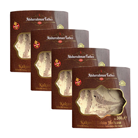 Abdurrahman Tatlıcı Kakaolu Tahin Helva 300 gr x 4 Adet