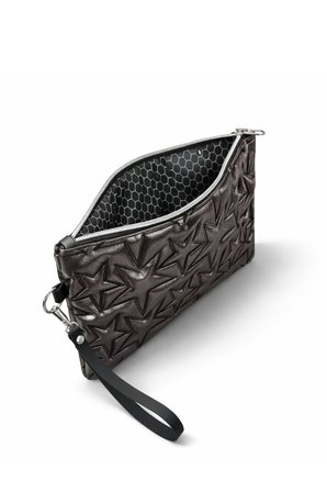 2'li Çanta Paketi Yıldız Desenli Portföy El Çantası Bilek Askılı Clutch Çanta