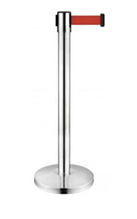 2 Adet Krom Şerit Bariyer 3mt , Yönlendirme Bariyeri, Şerit Bariyer, Protokol Bariyeri