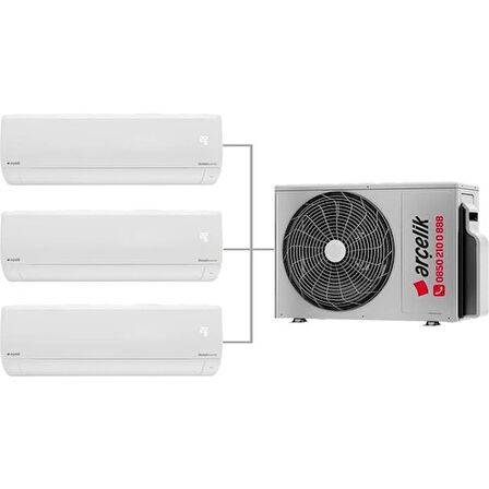 Arçelik Multi Sistem Duvar Tipi 3+1 İnverter 9+12+18 24000Btu Klima ZM24104