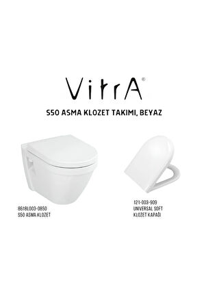 S50 Asma Klozet 5618L003-0850, Vitra Universal Soft Klozet Kapağı 121-003-909