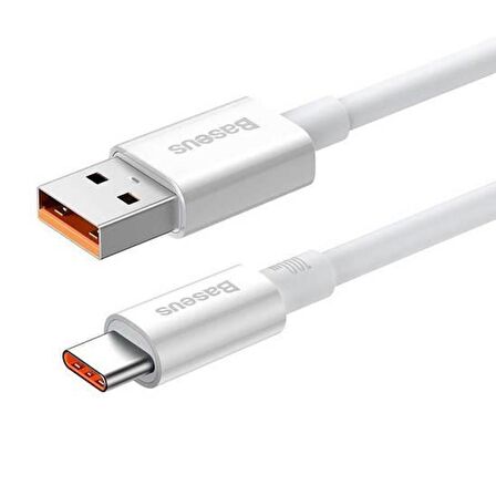 Baseus Smart Şarj 1Mt  100W USB To Type-C Şarj Kablosu Veri Aktarım Huawei Samsung Macbook Şarj Kablo