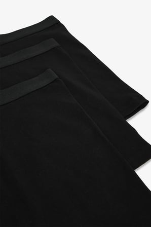 Erkek Pamuklu Basic Black 3'lü Boxer