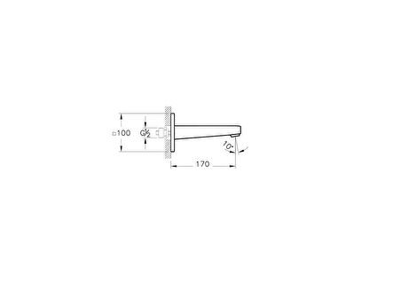 Artema Root Square A4273934 Çıkış Ucu, Fırçalı Nikel