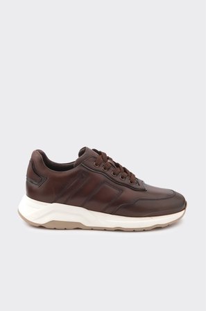 Hakiki Deri Bağcıklı Erkek Sneaker