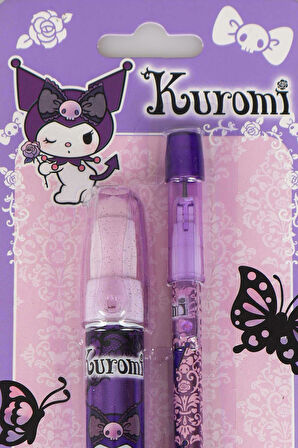 DEKOMUS İLE YENİ SEZON LİSANSLI KUROMI YUMURTALAYAN GEÇMELİ KURŞUN KALEM VE ROKET SİLGİ 2'LİSİ