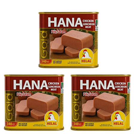 HANA GOLD PİLİÇ SALAM 340 GR X3 ADET