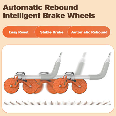 Relife AB-06 Ab Roller Dirsek Destekli Karın Çalıştırıcı, Otomatik geri tepme özellikli, Diz Matlı Karın Kası Çalıştırıcı, Erkekler ve Kadınlar için, Karın Kası Antrenmanı, çift tekerlekli