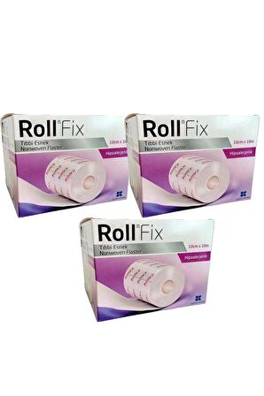 Roll Fix Tıbbi Esnek Flaster 10 cm X 10 m (3kutu)