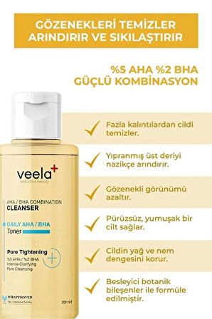 Akneli Ciltler Için Sıkılaştırıcı, Sebum Düzenleyici Ve Pürüzsüzleştirici Bakım Seti