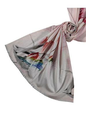 Mısırlı Eşarpları Desenli Yün Şal 75x190