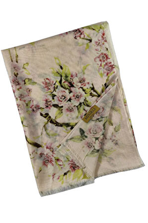 Mısırlı Eşarpları Desenli Yün Şal 75x190