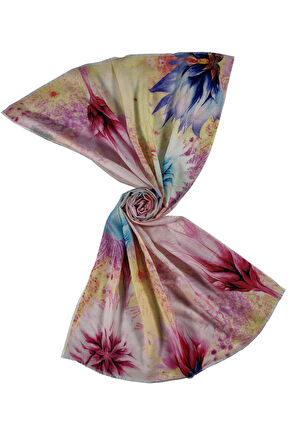 Mısırlı Eşarpları Desenli Yün Şal 75x190