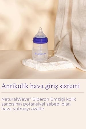 Lansinoh Natural Wave Biberon ve Biberon Emziği 160 ml
