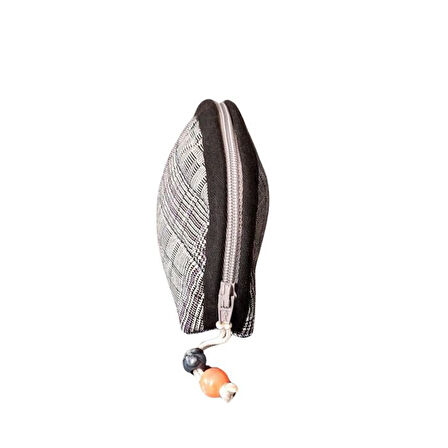 Uretti - Sibel 2453 4883 El Yapımı Çizgili Mini Cüzdan