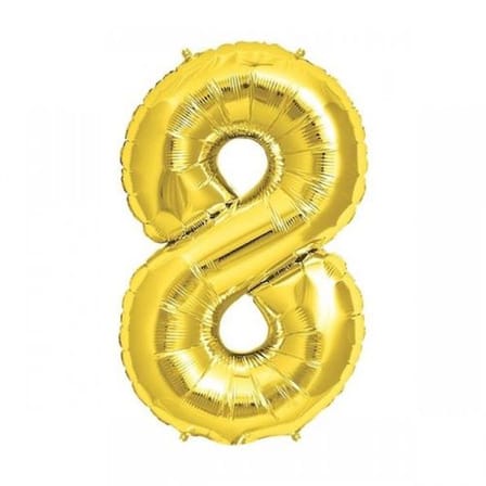 Altın Sarısı Folyo Rakam Balon 0