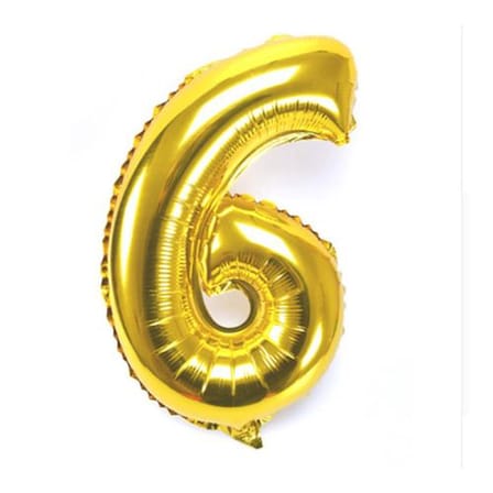 Altın Sarısı Folyo Rakam Balon 0